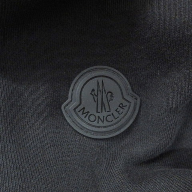 MONCLER(モンクレール)のモンクレール 8G78500 ジップアップパーカー フーディー ロゴ刺繡 黒 L メンズのトップス(パーカー)の商品写真