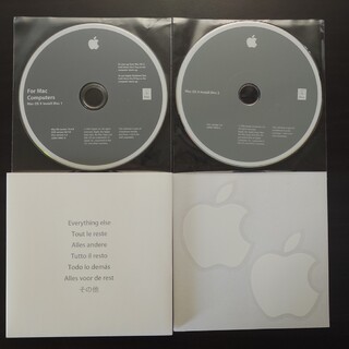 マック(Mac (Apple))のMac OS X (10.4.8) Install Disc 1 , 2(その他)