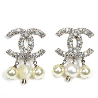 CHANEL - シャネル CHANEL ピアス ココマーク パール メタル フェイク