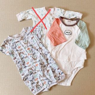 プティマイン(petit main)のベビー服　50-80 petit main(ロンパース)