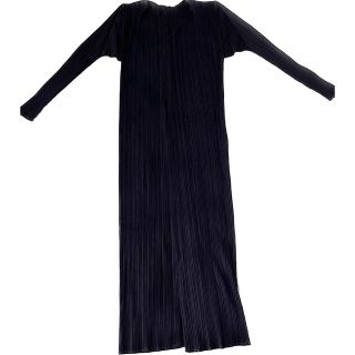 プリーツプリーズイッセイミヤケ(PLEATS PLEASE ISSEY MIYAKE)のPLEATS PLEASE　プリーツプリーズ ロングカーディガン　紺(カーディガン)