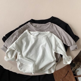 韓国子供服　シンプルロンT(Tシャツ/カットソー)