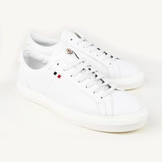 【BOXダメージ】MONCLER モンクレール NEW MONACO ホワイトスニーカー  イタリア正規品  新品 ホワイト