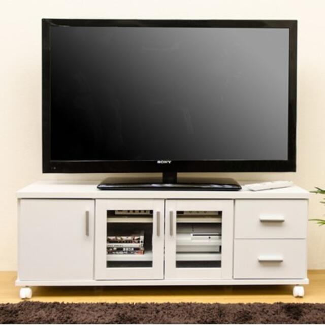 【新品/送料無料】収納TVラック テレビボード ローボード テレビ台 インテリア/住まい/日用品の収納家具(リビング収納)の商品写真