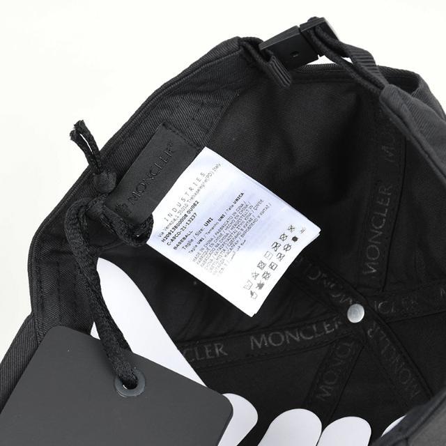 MONCLER モンクレール ブラックキャップ帽子 3b00008 0U082 999 イタリア正規品 新品 MAT BLACK