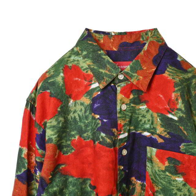 Supreme Brushed Floral Shirt フローラル シャツ