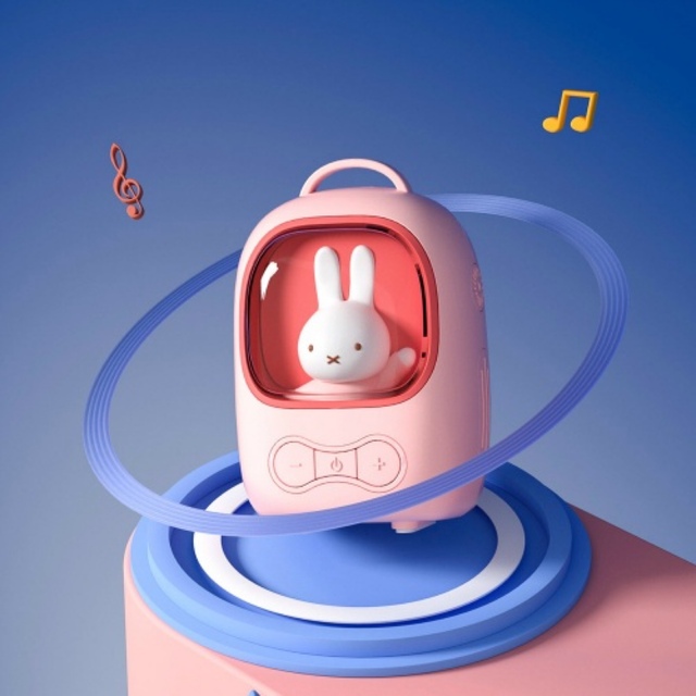 miffy(ミッフィー)の[MIPOW] ミッフィー ポータブルスピーカー ピンク [BT36] スマホ/家電/カメラのオーディオ機器(スピーカー)の商品写真