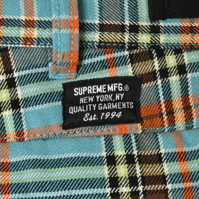 KL4CS2PU72Supreme チェック カーゴ パンツ