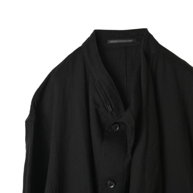 Yohji Yamamoto(ヨウジヤマモト)のYohji Yamamoto ウール混 ストール付き コート メンズのジャケット/アウター(その他)の商品写真