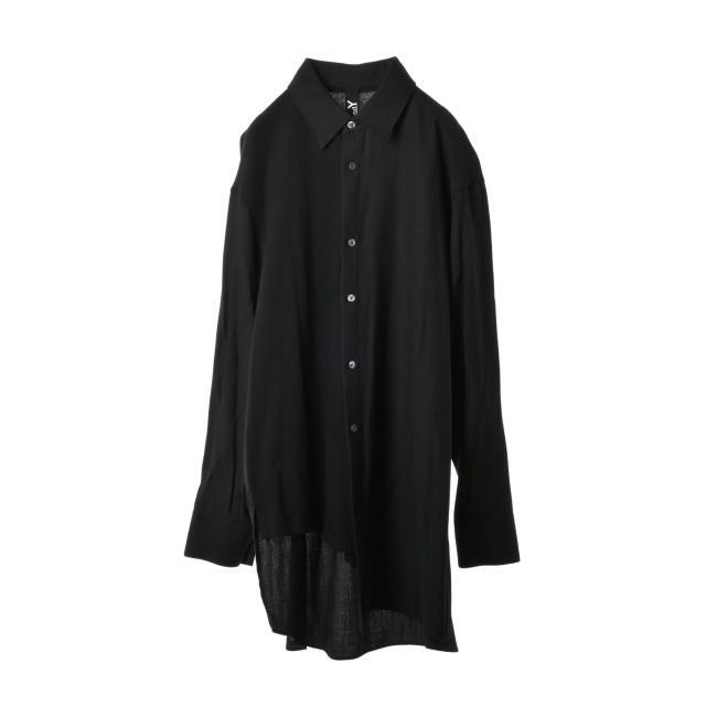 【土日限定】yohji yamamoto y's ロングシャツ 黒