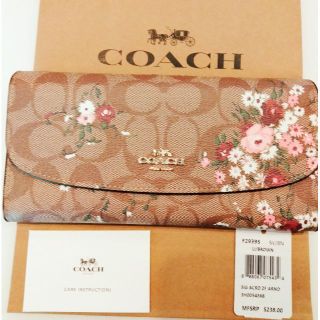 コーチ(COACH)の値下げしました!!【新品未使用】COACH シグネチャー 花柄 長財布(財布)