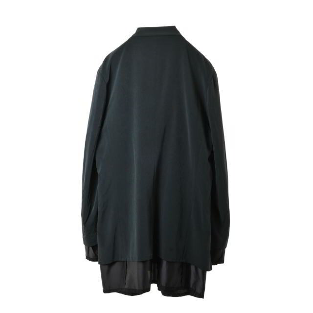Yohji Yamamoto(ヨウジヤマモト)のGround Y デシン生地 レイヤード ダブル ジャケット メンズのジャケット/アウター(テーラードジャケット)の商品写真