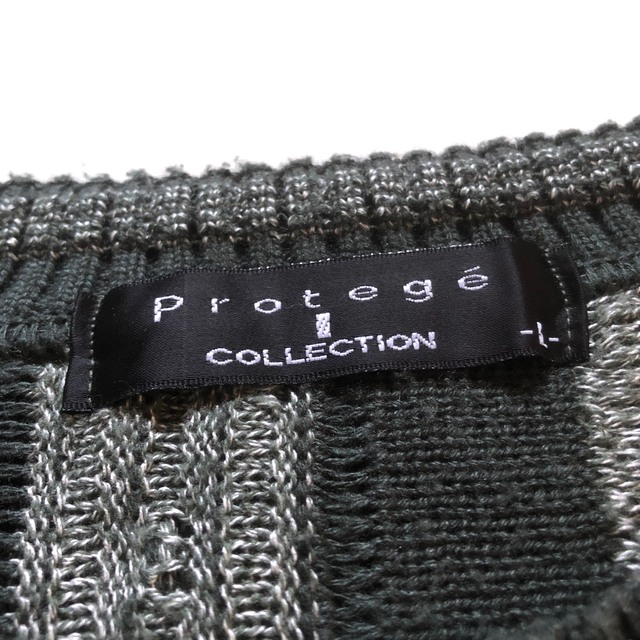 80's〜 ヴィンテージ ニット 厚手  刺繍 3Dニット セーター
