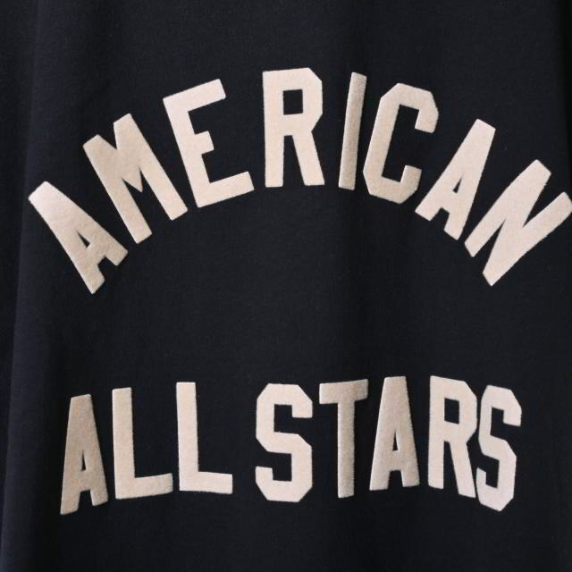 FEAR OF GOD フィアオブゴッド SEVENTH COLLECTION American All Stars デストロイ加工 ヘンリーネック 半袖Tシャツ カットソー ブラック