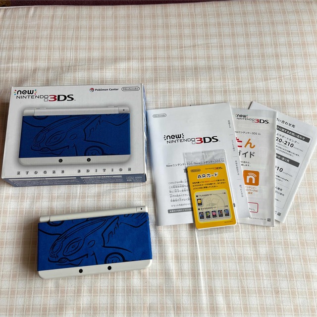 ニンテンドー3DS(ニンテンドー3DS)のNew NINTENDO 3DS  カイオーガ エディション エンタメ/ホビーのゲームソフト/ゲーム機本体(携帯用ゲーム機本体)の商品写真