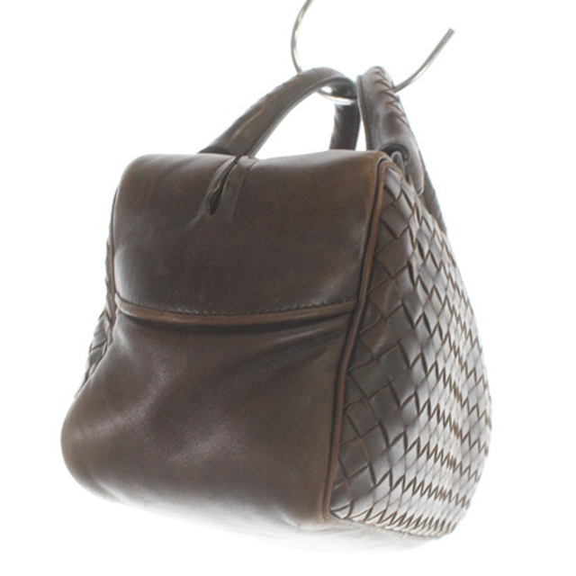 Bottega Veneta(ボッテガヴェネタ)のボッテガヴェネタ イントレチャートボストンバッグ ハンドバッグ 茶色 レディースのバッグ(ハンドバッグ)の商品写真