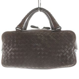 ボッテガヴェネタ(Bottega Veneta)のボッテガヴェネタ イントレチャートボストンバッグ ハンドバッグ 茶色(ハンドバッグ)