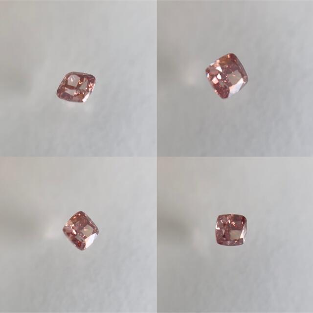 0.118ct SI-2 天然ピンクダイヤモンドFANCY DEEP PINK