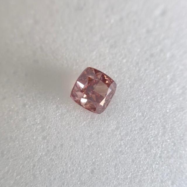 実物実物0.045ct SI-1 天然ピンクダイヤモンドFANCY DEEP PINK その他