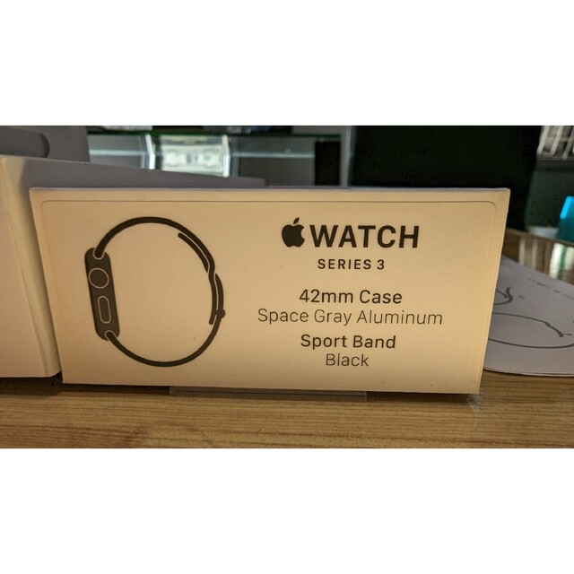 apple watch 3 42mm フルセット腕時計(デジタル)