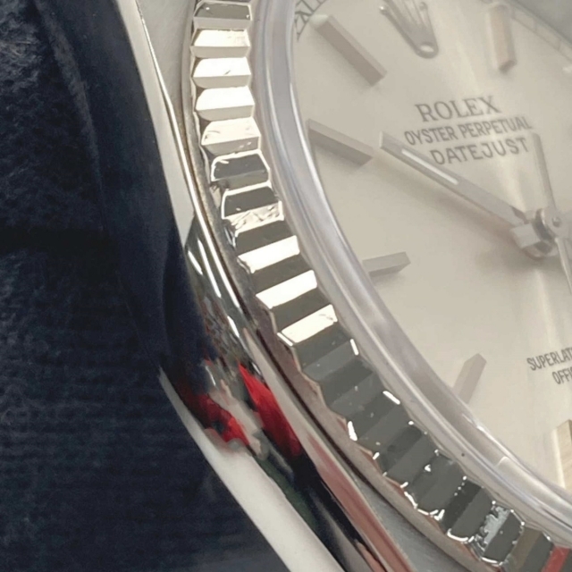 ☆☆ROLEX ロレックス デイトジャスト K番 SSｘK18WG 16234 シルバー文字盤 自動巻き メンズ 腕時計