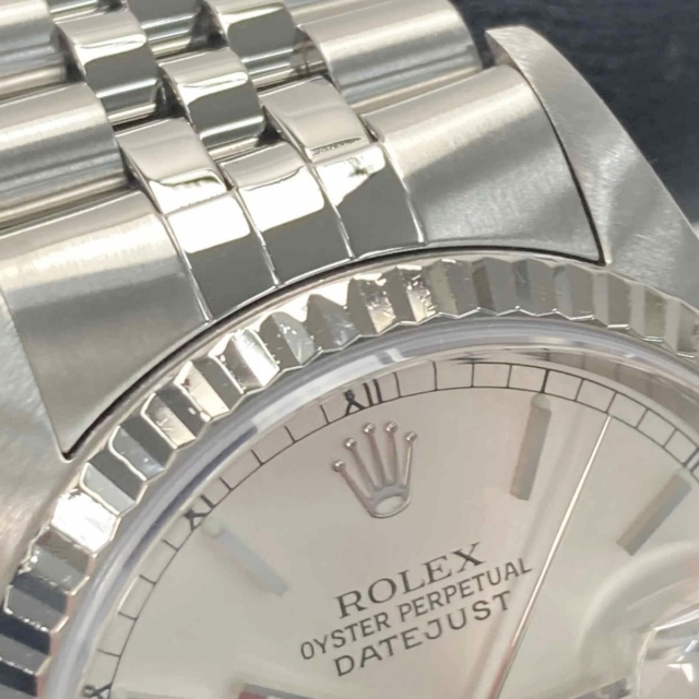 ☆☆ROLEX ロレックス デイトジャスト K番 SSｘK18WG 16234 シルバー文字盤 自動巻き メンズ 腕時計