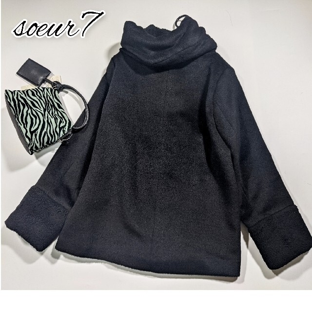 SCOT CLUB - 定価26500円 soeur7 ボアメルトンハーフコート SCOT CLUB - 定価26500円 soeur7 ボアメルトンハーフコート