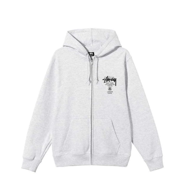 STUSSY - STUSSY WORLD TOUR zip-up hoodie XLサイズの通販 by pshop