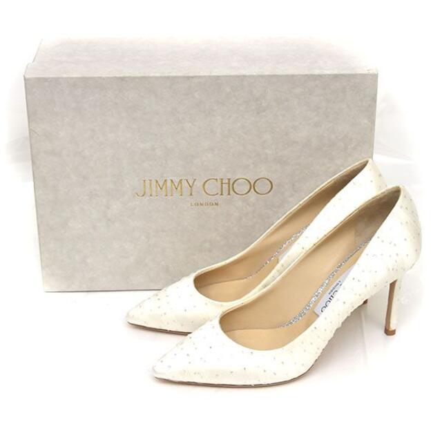 JIMMY CHOO(ジミーチュウ)の新品♪ジミーチュウ レース チュール ドット パンプス 38(約25cm) レディースの靴/シューズ(ハイヒール/パンプス)の商品写真