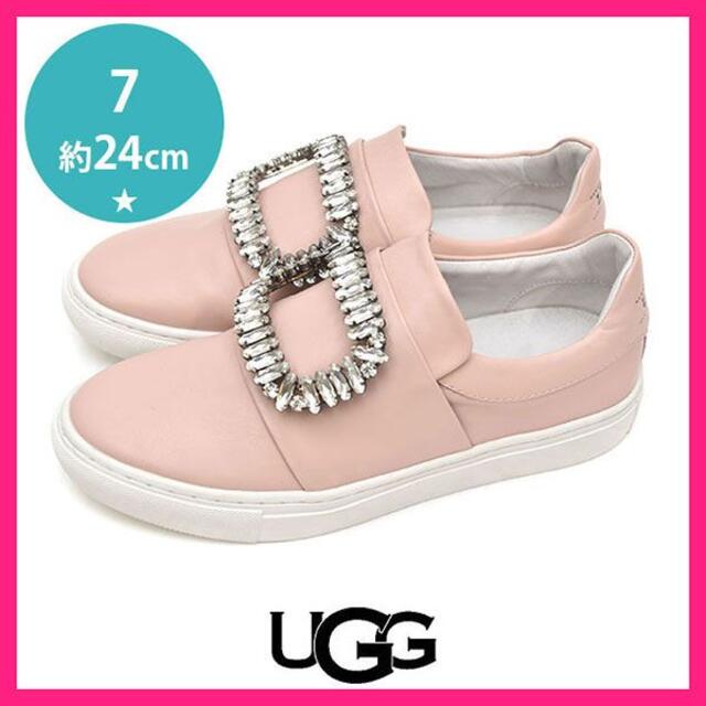 UGG(アグ)のほぼ新品♪アグ HEIDI ビジュー スニーカー スリッポン 7(約24cm) レディースの靴/シューズ(スニーカー)の商品写真