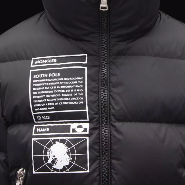 ●新品/正規品● MONCLER Larm 袖ロゴ フード ダウンジャ