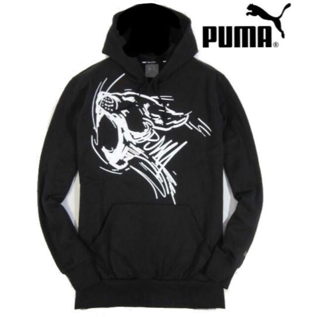 【PUMA / プーマ】裏フリース スウェット パーカー（メンズM相当ブラック）