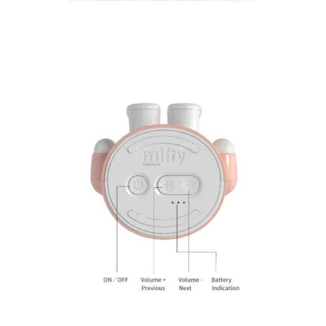 miffy(ミッフィー)の[MIPOW] ミッフィー スタンドスピーカー&マグ ピンク [MBS100] スマホ/家電/カメラのオーディオ機器(スピーカー)の商品写真