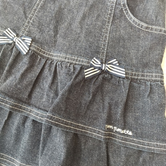 pom ponette(ポンポネット)のポンポネット デニムスカート130 キッズ/ベビー/マタニティのキッズ服女の子用(90cm~)(スカート)の商品写真