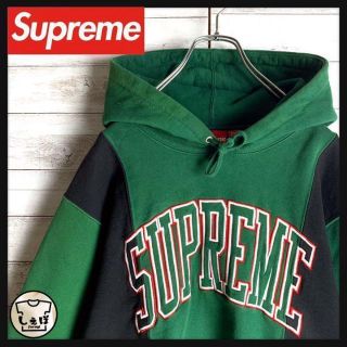 シュプリーム(Supreme)の【コムドットゆうた着用】シュプリーム☆刺繍アーチロゴ希少カラーパーカー　入手困難(パーカー)