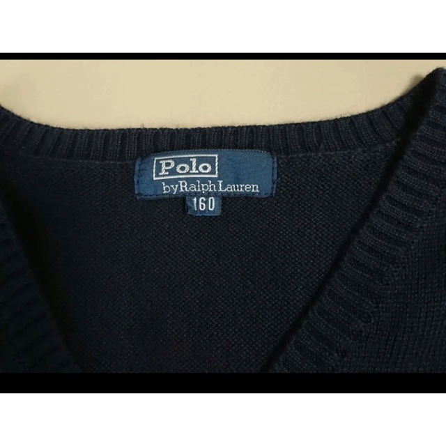 POLO RALPH LAUREN(ポロラルフローレン)の最終お値下げ　ポロラルフローレン  Vネック　ベスト キッズ/ベビー/マタニティのキッズ服男の子用(90cm~)(ニット)の商品写真