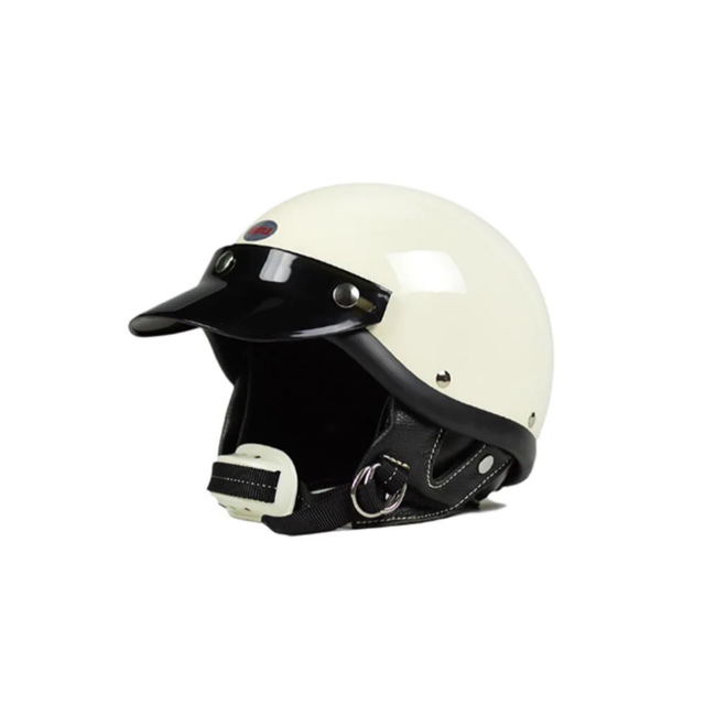 ヘルメット/シールドBORN FREE SHORTYハーフヘルメット アイボリー（装飾用ヘルメット）