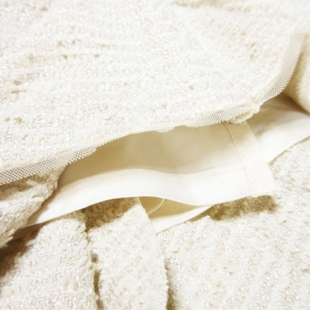 anySiS(エニィスィス)のanySiS スカート ツイード タイト マーメイド ひざ丈 ラメ 1 白 レディースのスカート(ひざ丈スカート)の商品写真