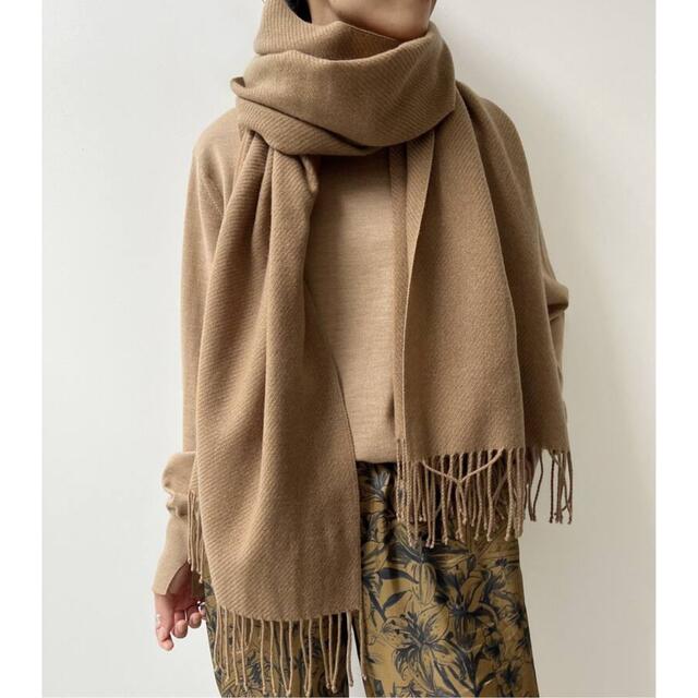 CARIAGGI Cashmere Stole キャメル　新品未使用