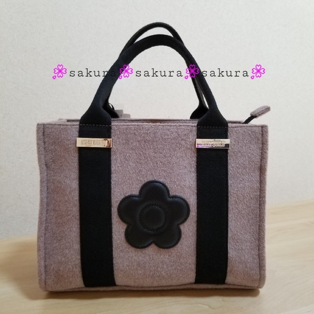 MARY QUANT - 新品　マリークワント　ウールメタルポイントデイジー ミニトート