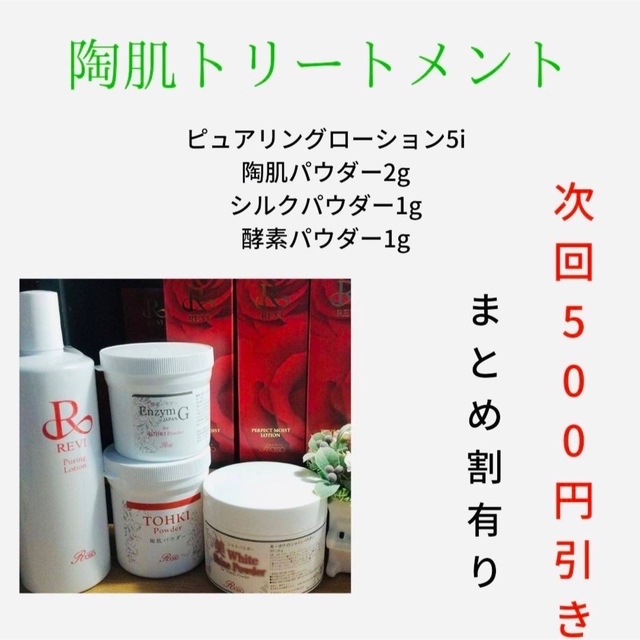 取扱店舗限定アイテム 【サロン店舗用】REVI 陶器パウダー 100g