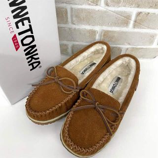 ミネトンカ(Minnetonka)のミネトンカ レディース モカシン 24cm ブラウン(スリッポン/モカシン)