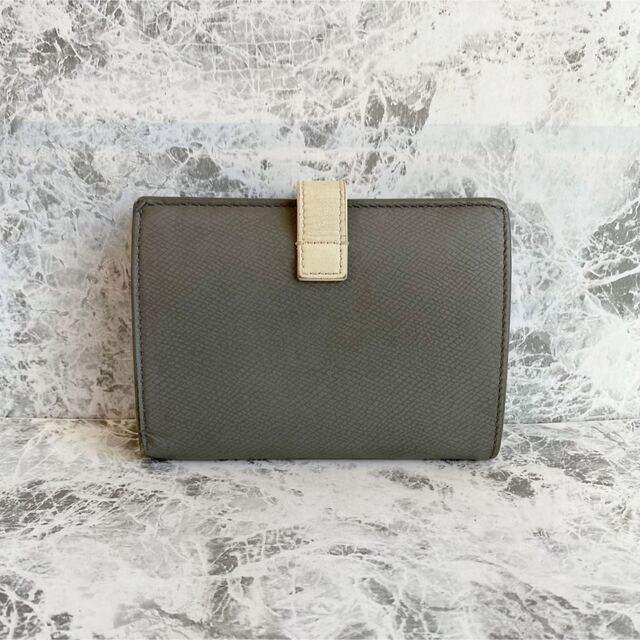 CELINE セリーヌ マルチファンクション 二つ折り財布 グレー-