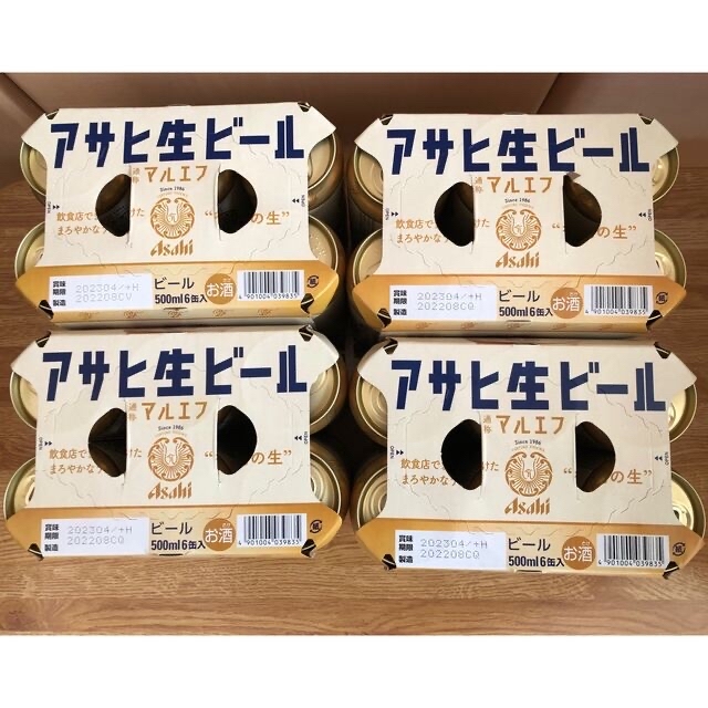アサヒ生ビール　マルエフ　500ml×24缶