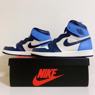 ナイキ(NIKE)のNIKE AIR JORDAN 1 RETRO HIGH OG OBSIDIAN(スニーカー)