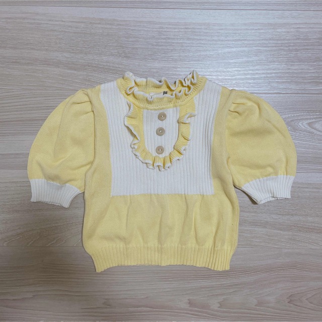 Caramel baby&child (キャラメルベビー&チャイルド)のカリンカ　kalinka Lorena Sweater Yellow キッズ/ベビー/マタニティのキッズ服女の子用(90cm~)(Tシャツ/カットソー)の商品写真