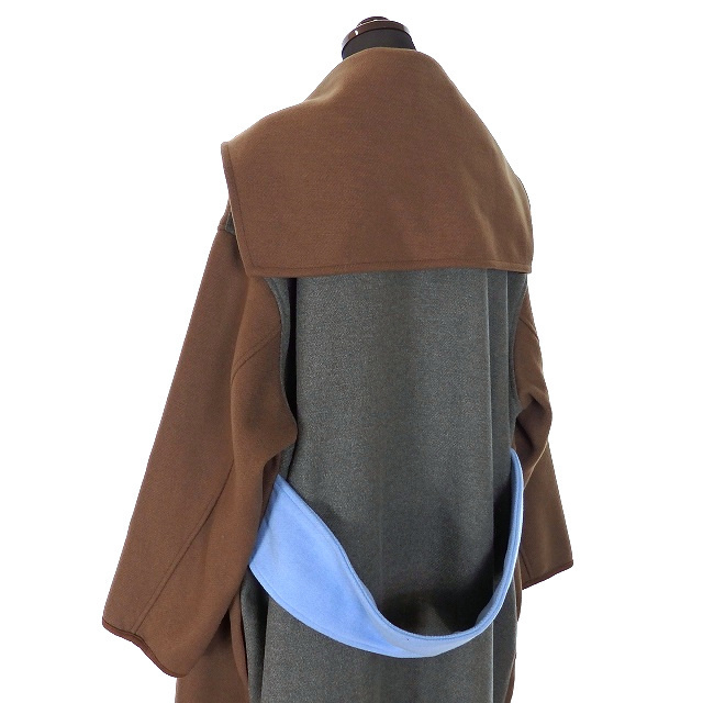 新品 TEVALT バイカラー ロングコート qhathu.com