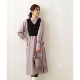 プロポーションボディドレッシング(PROPORTION BODY DRESSING)の【美品】ベスト付ワンピース／プロポーション ボディドレッシング(ロングワンピース/マキシワンピース)