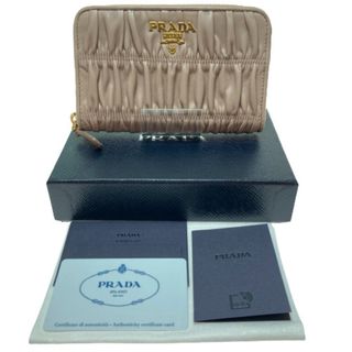 プラダ(PRADA)の◎◎PRADA プラダ 中長財布 PORTAFOGLIO LAMPO 1ML157 ベージュ CIPRIA ラウンドファスナー(財布)