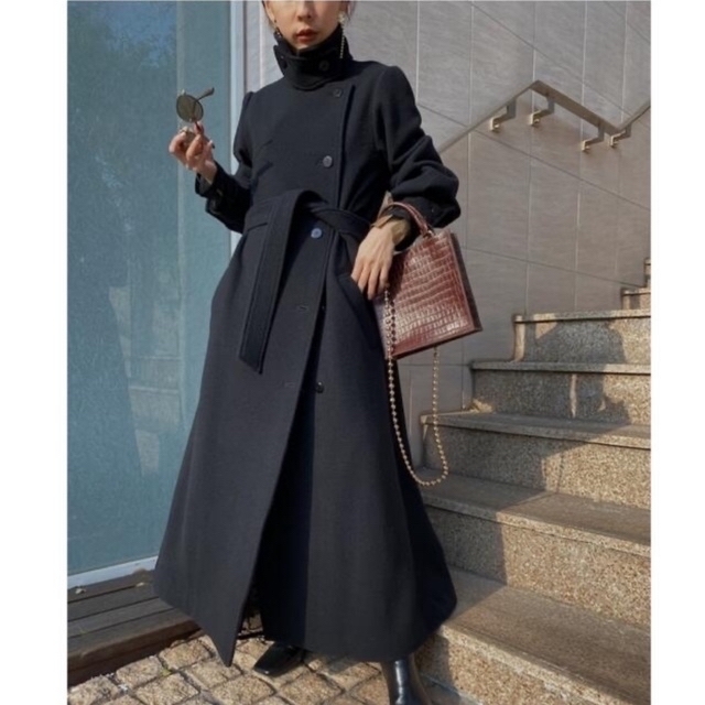 POOFY FLARE LONG COAT